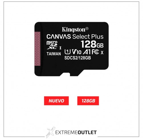 Micro SD Kingston Canvas Select Plus 128GB