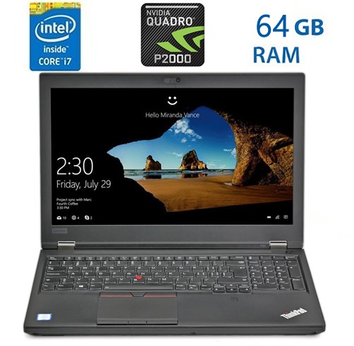 Lenovo ThinkPad P52-  i7 8850H -Quadro P2000-64gb-ssd