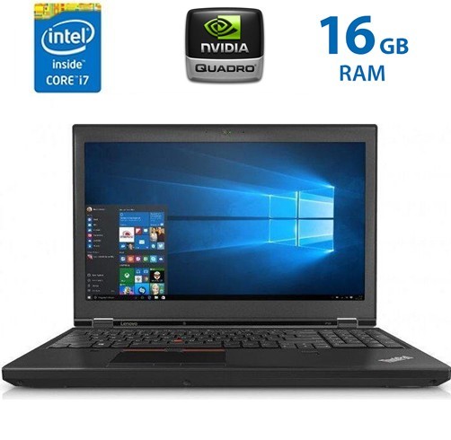 Lenovo ThinkPad P50 - i7  6700HQ  -Quadro M1000-16gb-ssd