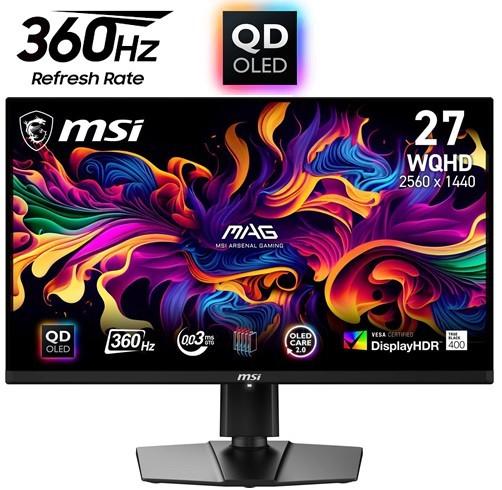 MSI MAG 271QPX QD-OLED - 27" - 2K - 360Hz