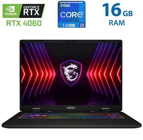 MSI Sword 16 HX B14VFKG  - i9 14900 HX - RTX4060 - 16GB