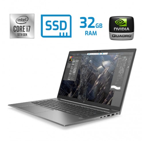 HP Zbook Firefly 15 G7 i7 10810U 32GB DDR4 512GB 15.6" NVIDIA Quadro P520 4GB