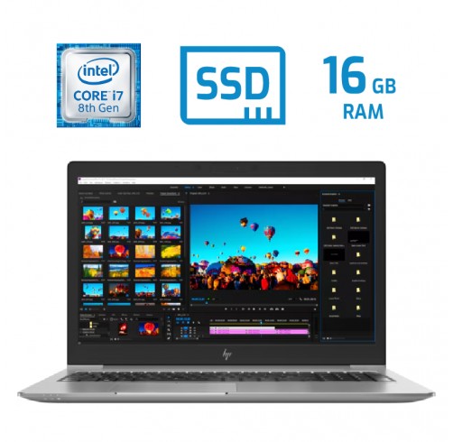 HP  Zbook 15u G5 i7 8650U 16GB DDR4 256GB 15.6"
