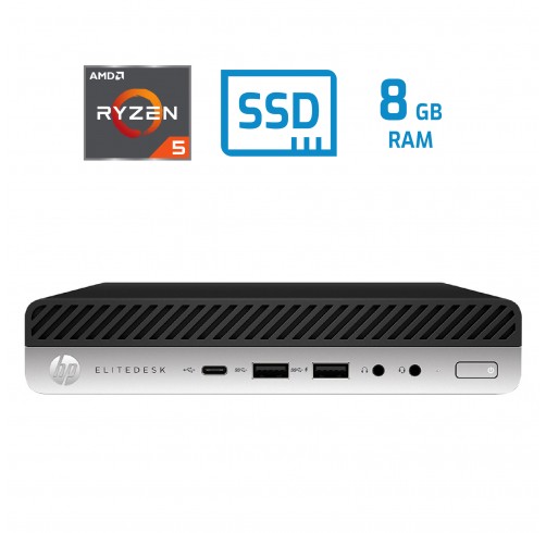 HP EliteDesk 705 G5 DM Ryzen 5 Pro 3400G 8GB DDR4 256GB