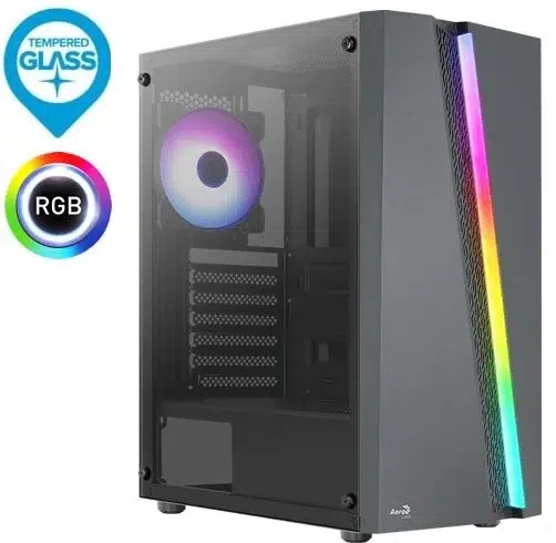 1 CAS1030 Case Aerocool Blade RGB - Negro - Blade-G-BK-v1 - Imagen 1