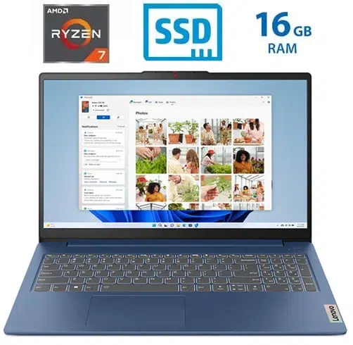 1 OU-LP1393-65294 Lenovo IdeaPad Slim 3 - Ryzen 7 5825U - 16GB RAM - 512GB SSD - 82XM00WHGJ - Imagen 1