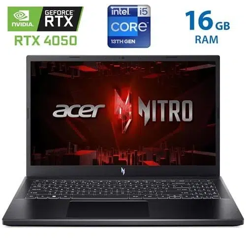 1 OU-LP2338-66178 Acer Nitro V15 - i5 13420H - 16 GB - RTX 4050-165hz - Imagen 1