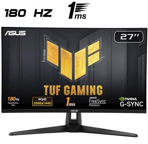 1 OU-MT2112-63636 Asus TUF Gaming VG27AQ3A - 27" - QHD - 180 Hz 1ms - IPS - Freesync Premium - Imagen 1