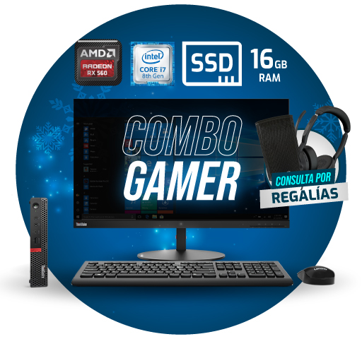 web combo gamer Lenovo thinkcentre m920x - Imagen 1