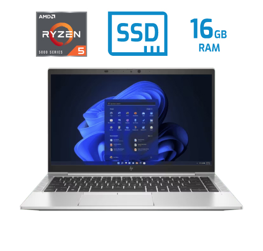 img_lpu5107 copia HP EliteBook 845 G8 Notebook PC AMD Ryzen 5 PRO 5650U 16GB DDR4 256GB 14" - Imagen 1